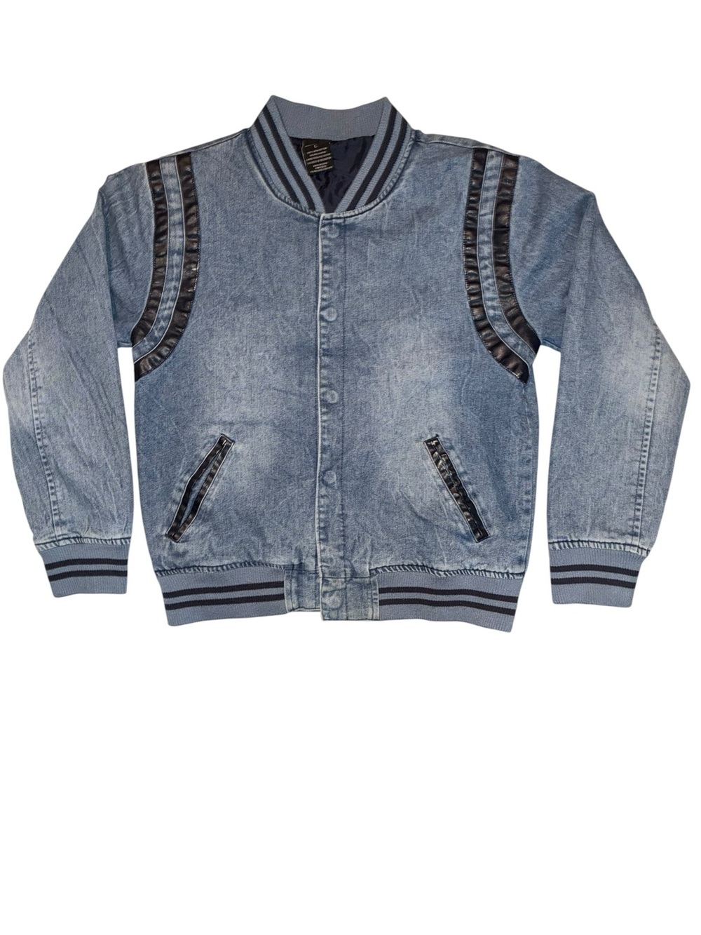 Ring of Fire Light Denim Bomber Jacket